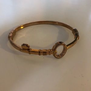 Fossil Key Bangle Rose Gold